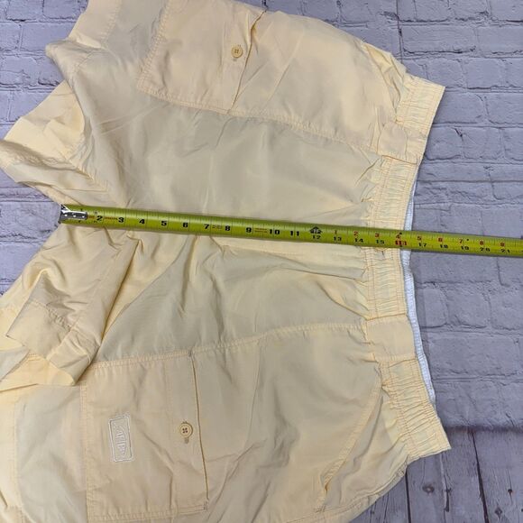 AFTCO Men The Original Fishing Shorts Size 44 Cargo Outdoor Yellow C053 -18 - Picture 5 of 15
